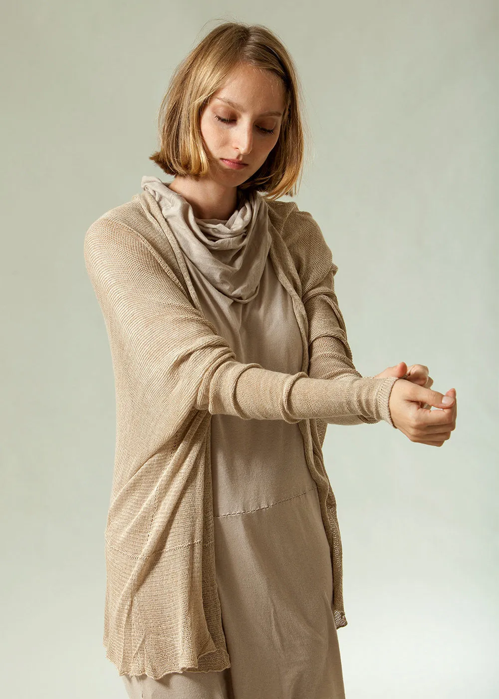 Bamboo Cardigan - Grey Taupe