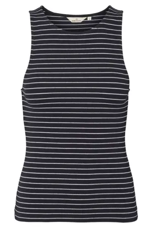 Basic Apparel - Ludmilla Top - 703 Black / Bright White