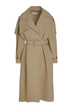 Belted Cotton Trench Coat