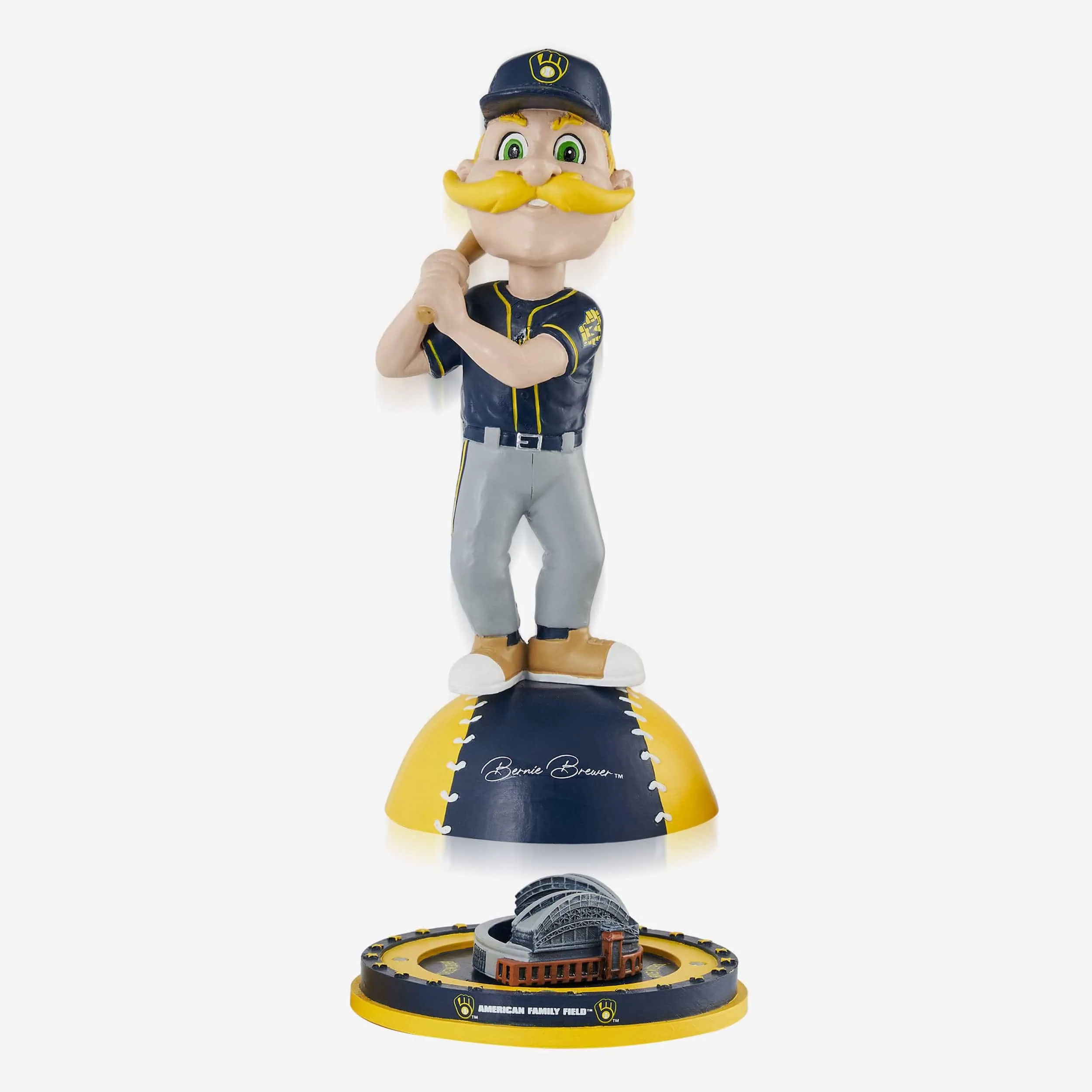 Bernie Brewer Milwaukee Brewers Magnetic Stadium Base Mascot Bobblehead