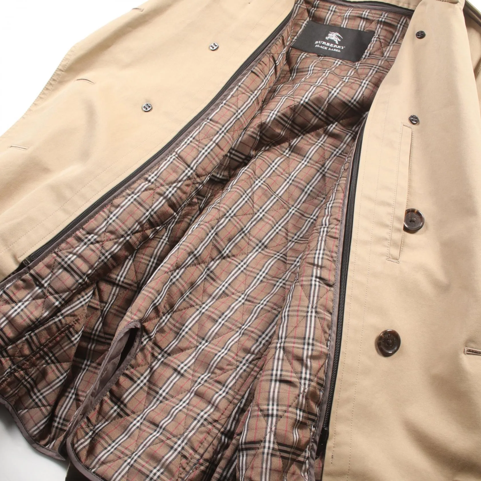Burberry Black Label Cotton Trench Coat