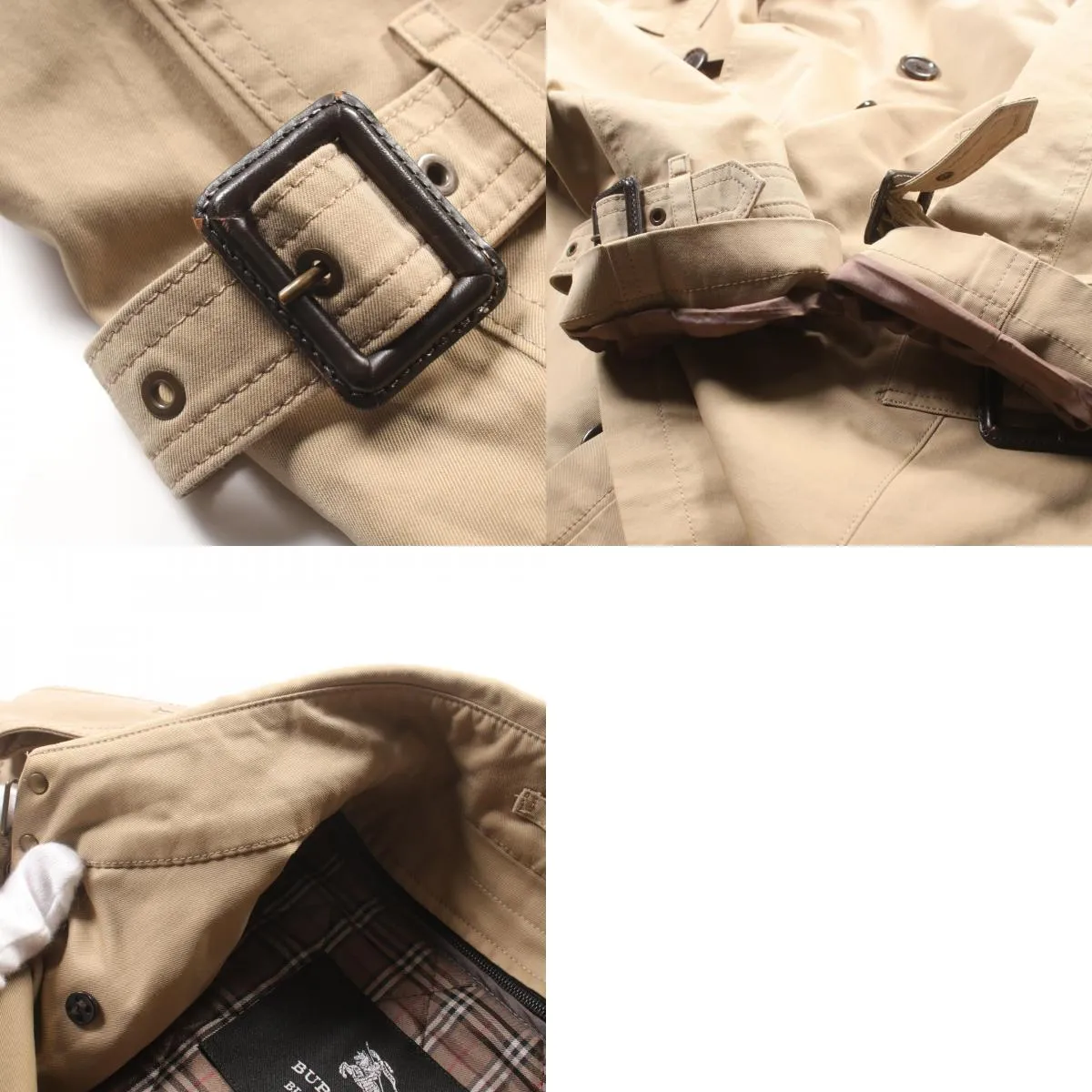 Burberry Black Label Cotton Trench Coat