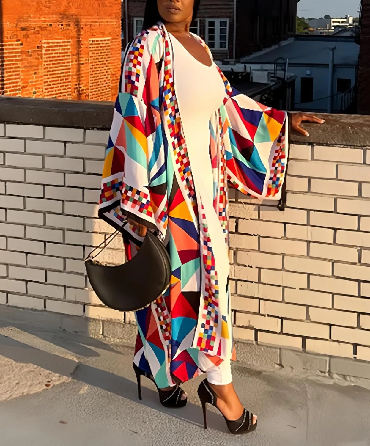 Kimono Cardigan for Women Long Boho Satin Kimono Robes Plus Size Open Front Beach Swimsuit Cover Ups Lightweight Duster