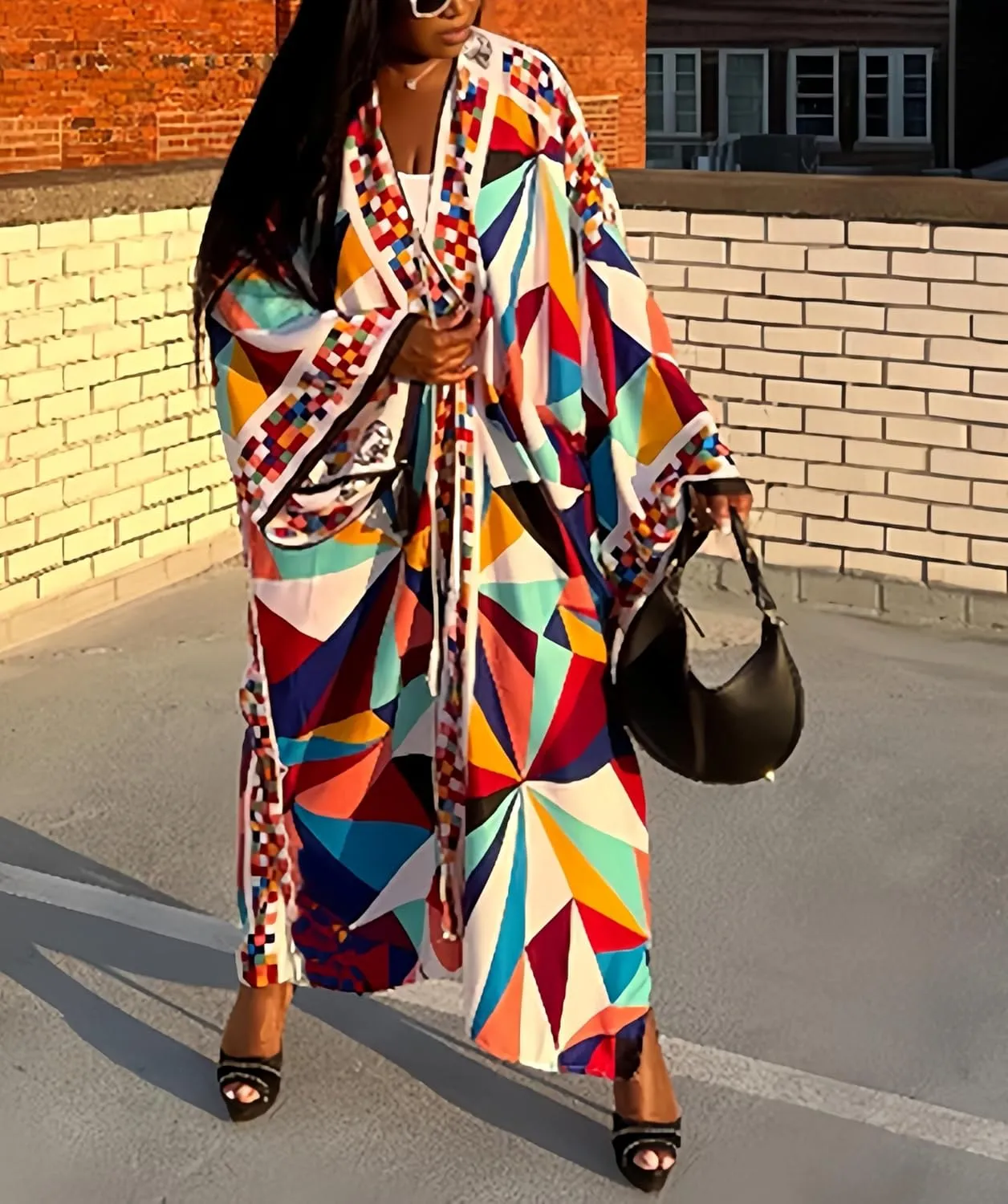 Kimono Cardigan for Women Long Boho Satin Kimono Robes Plus Size Open Front Beach Swimsuit Cover Ups Lightweight Duster