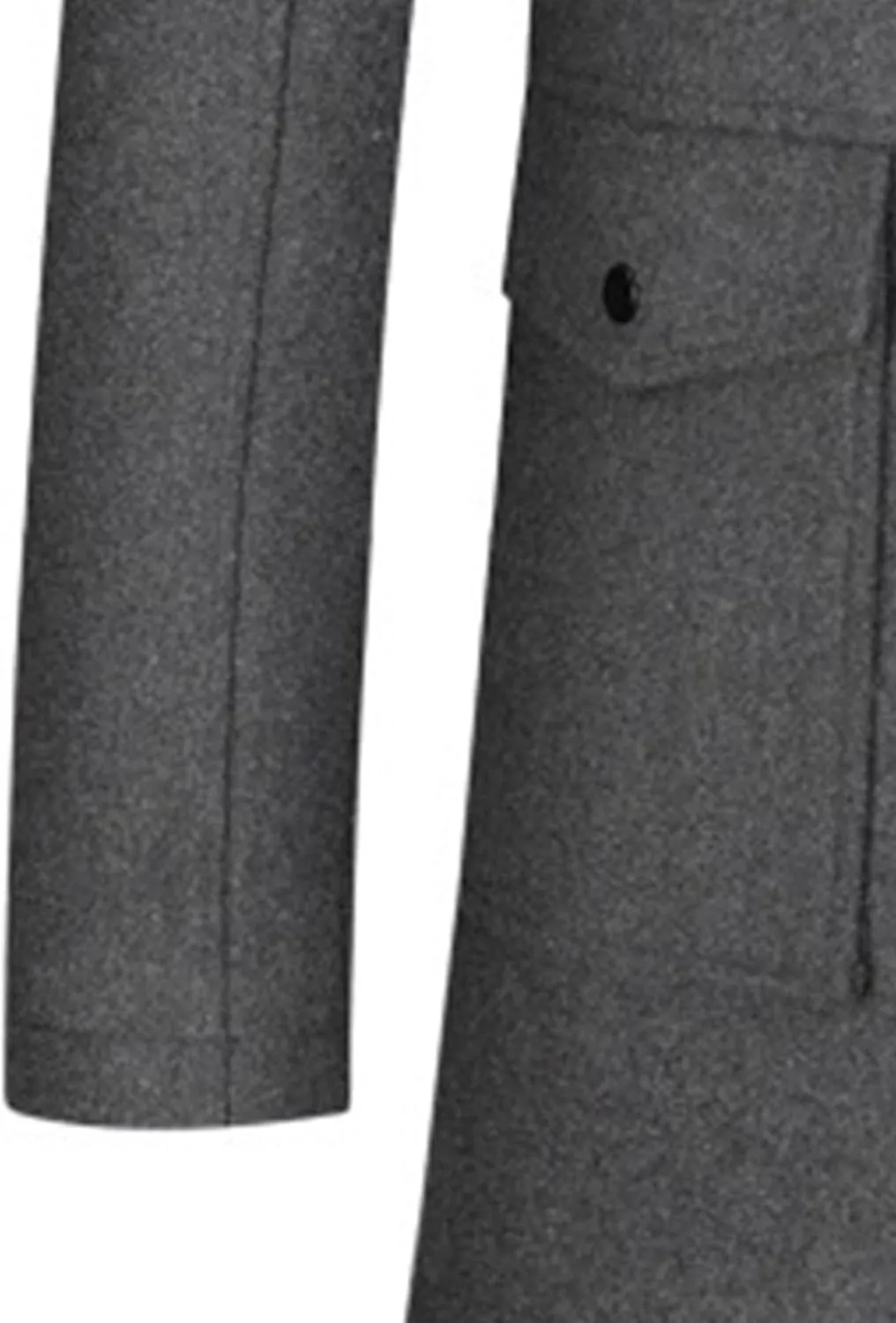 Maiyifu-GJ Mens Trench Coat Winter Wool Blend Coats Slim Fit Casual Business Jacket Quilted Lined Overcoat with Pockets