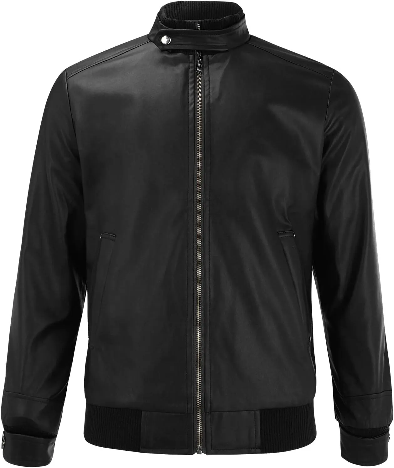Mens Jacket Casual Windproof Bomber Jackets Full Zip Windbreaker Jackets Warm Winter Padded Coats Zip Up Jacket