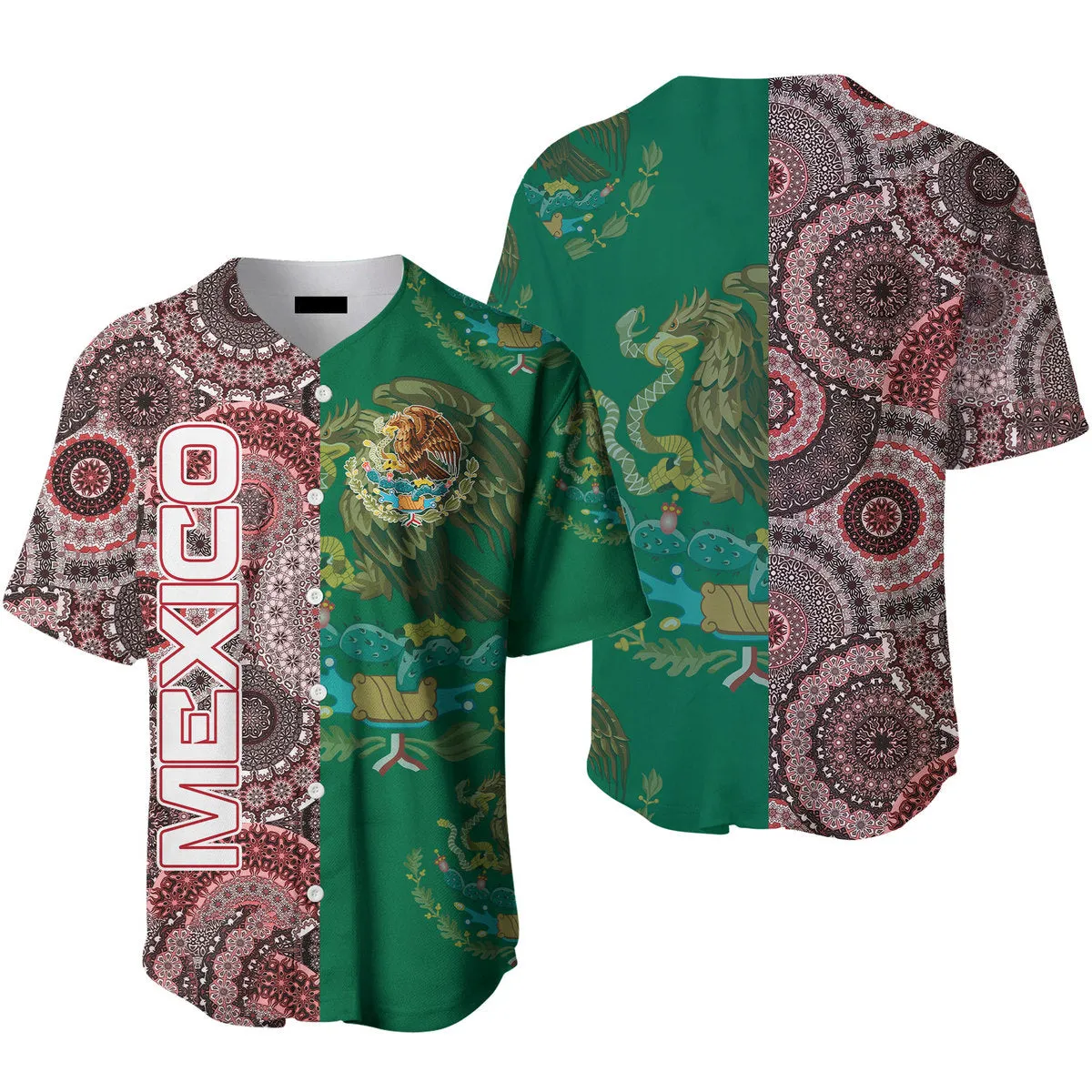 Personalized Name Mexico Vintage Baseball Jersey Shirt, Gift For Mexicans, Mexico Lovers