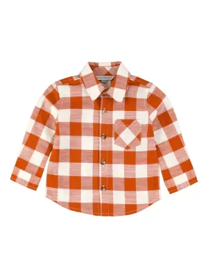 Plaid Long Sleeve Button Down Shirt