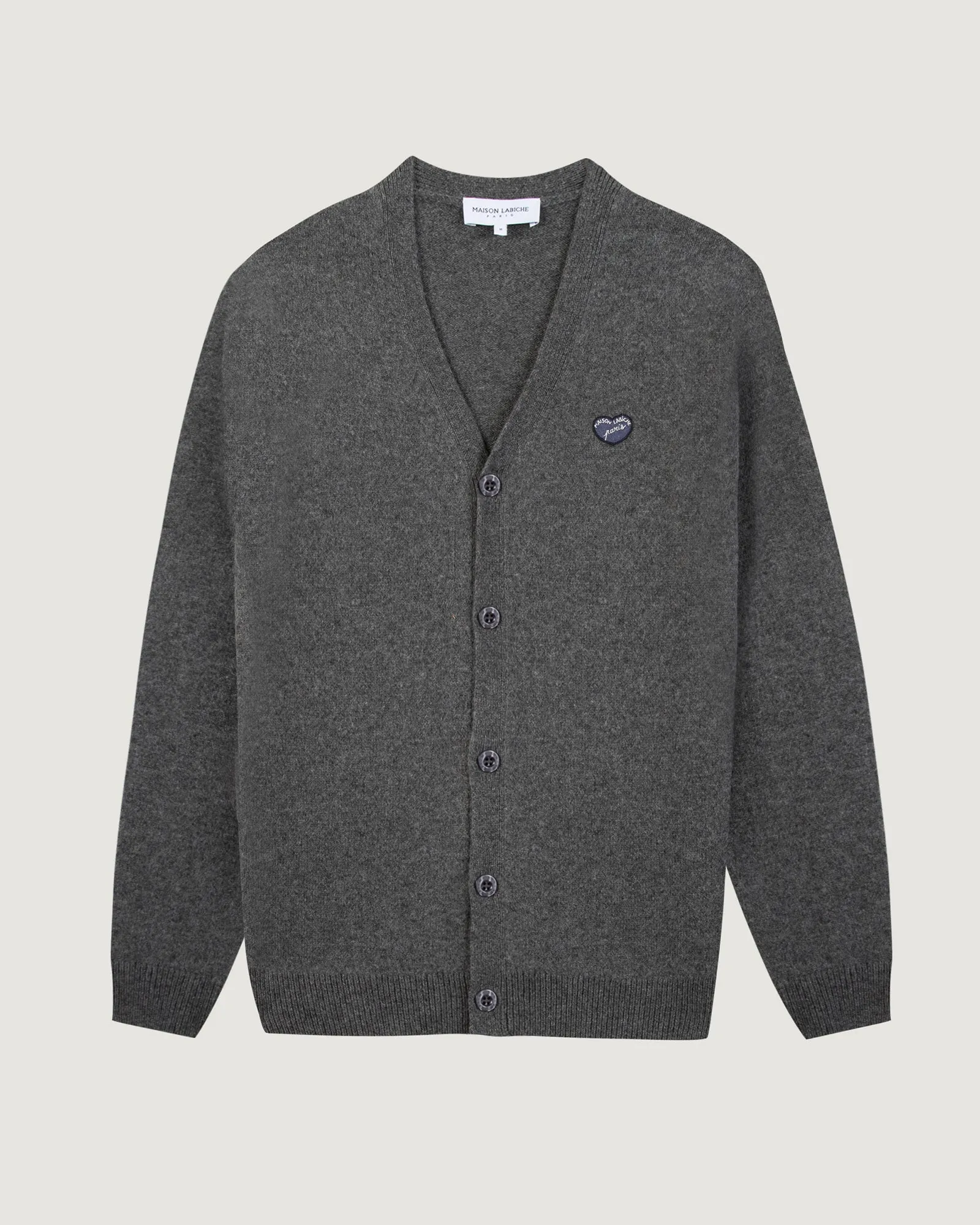 "Patch Coeur" lhomme wool cardigan