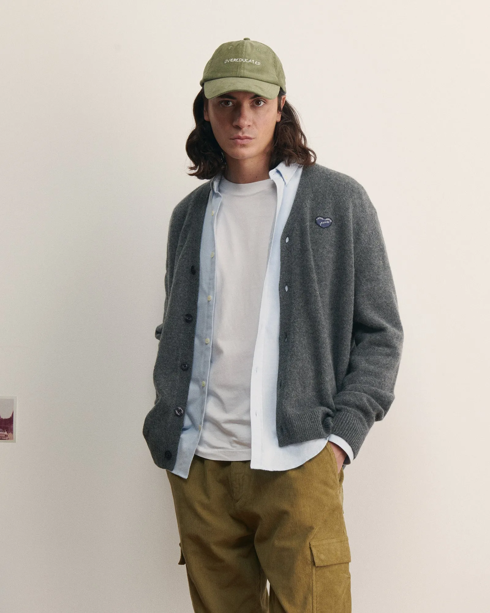 "Patch Coeur" lhomme wool cardigan
