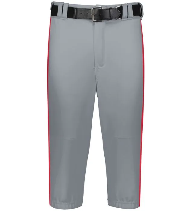 Russell Baseball Grey with True Red Diamond Series 2.0 Piped Adult Knicker Baseball Pants