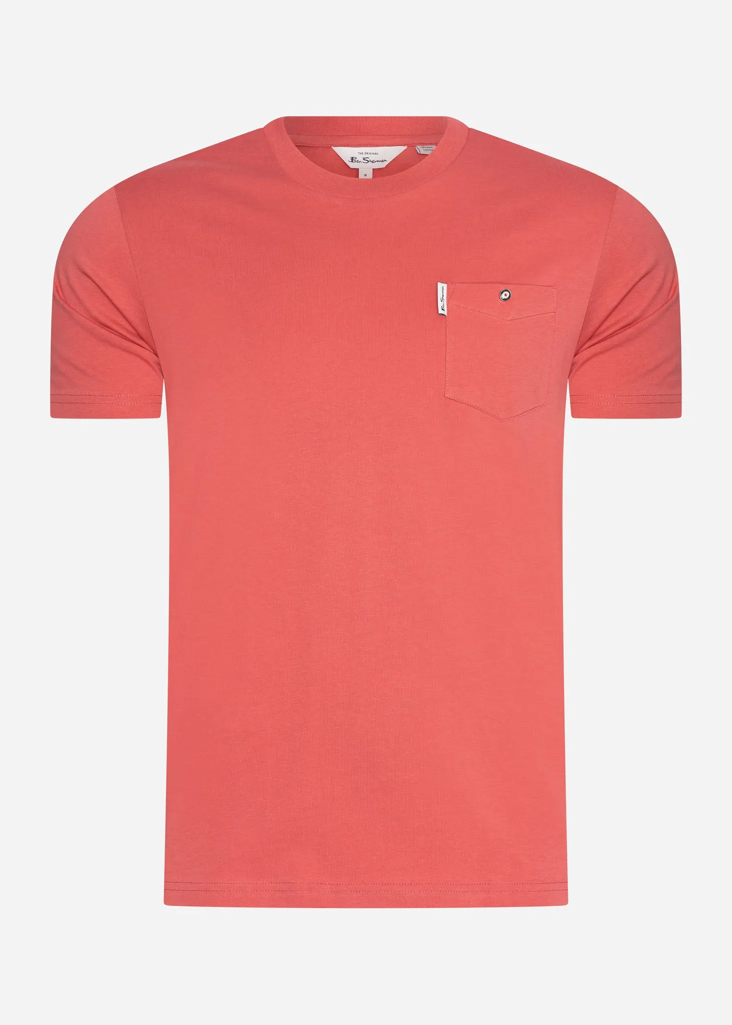 Signature pocket tee - raspberry