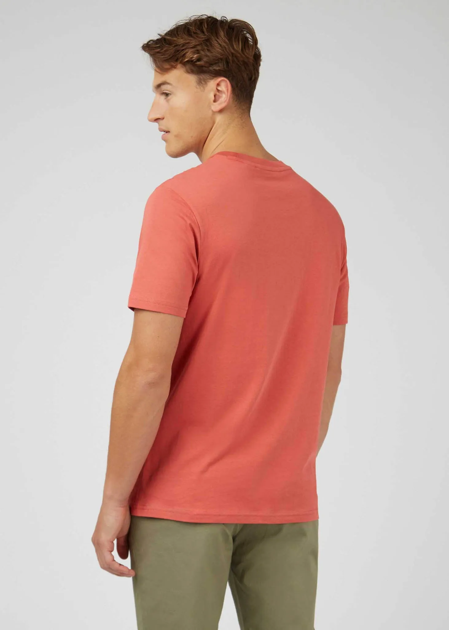 Signature pocket tee - raspberry