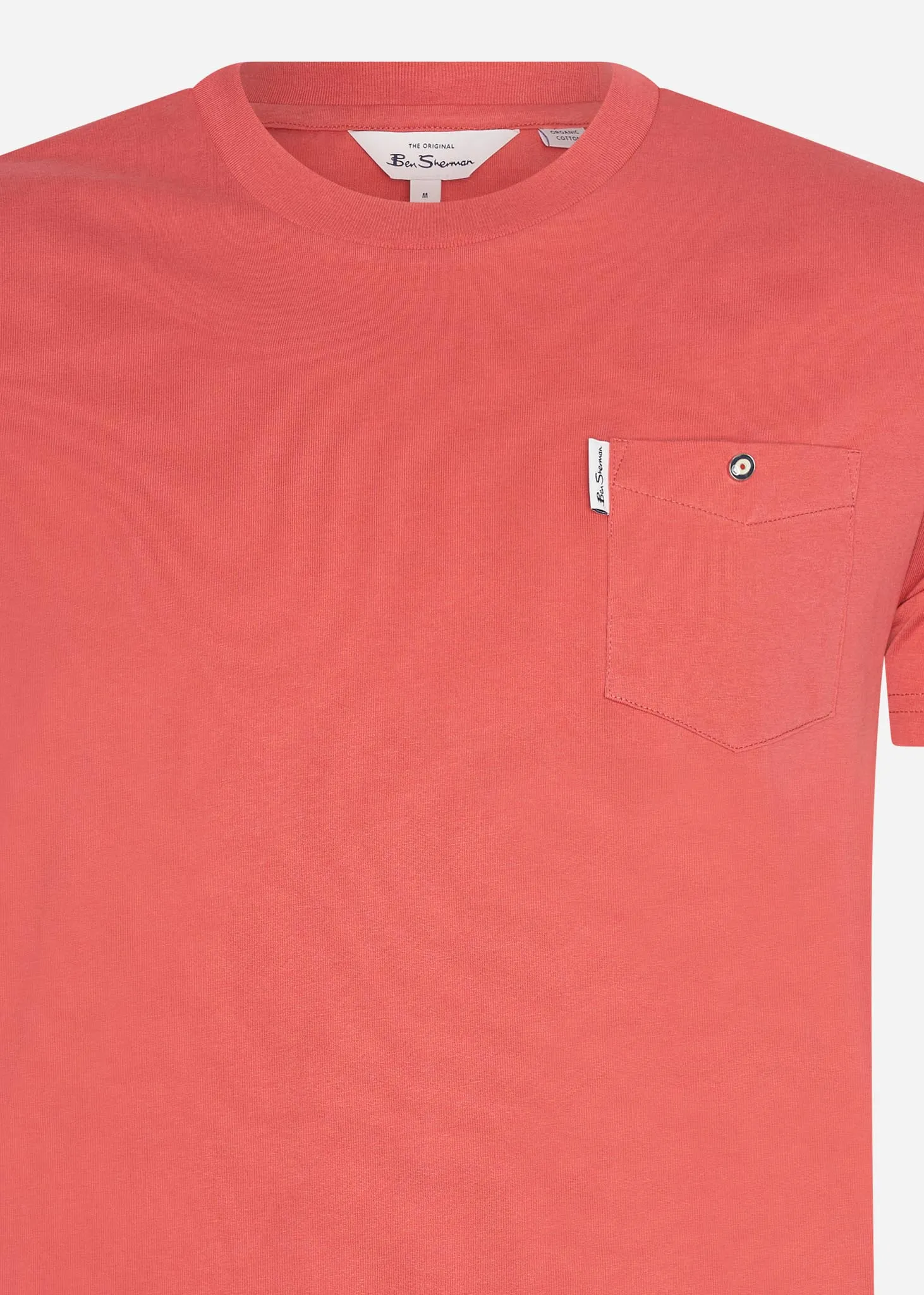 Signature pocket tee - raspberry