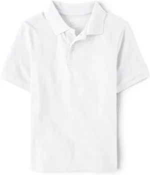 The Children's Place Boys' Uniform Short Sleeve Pique Polo